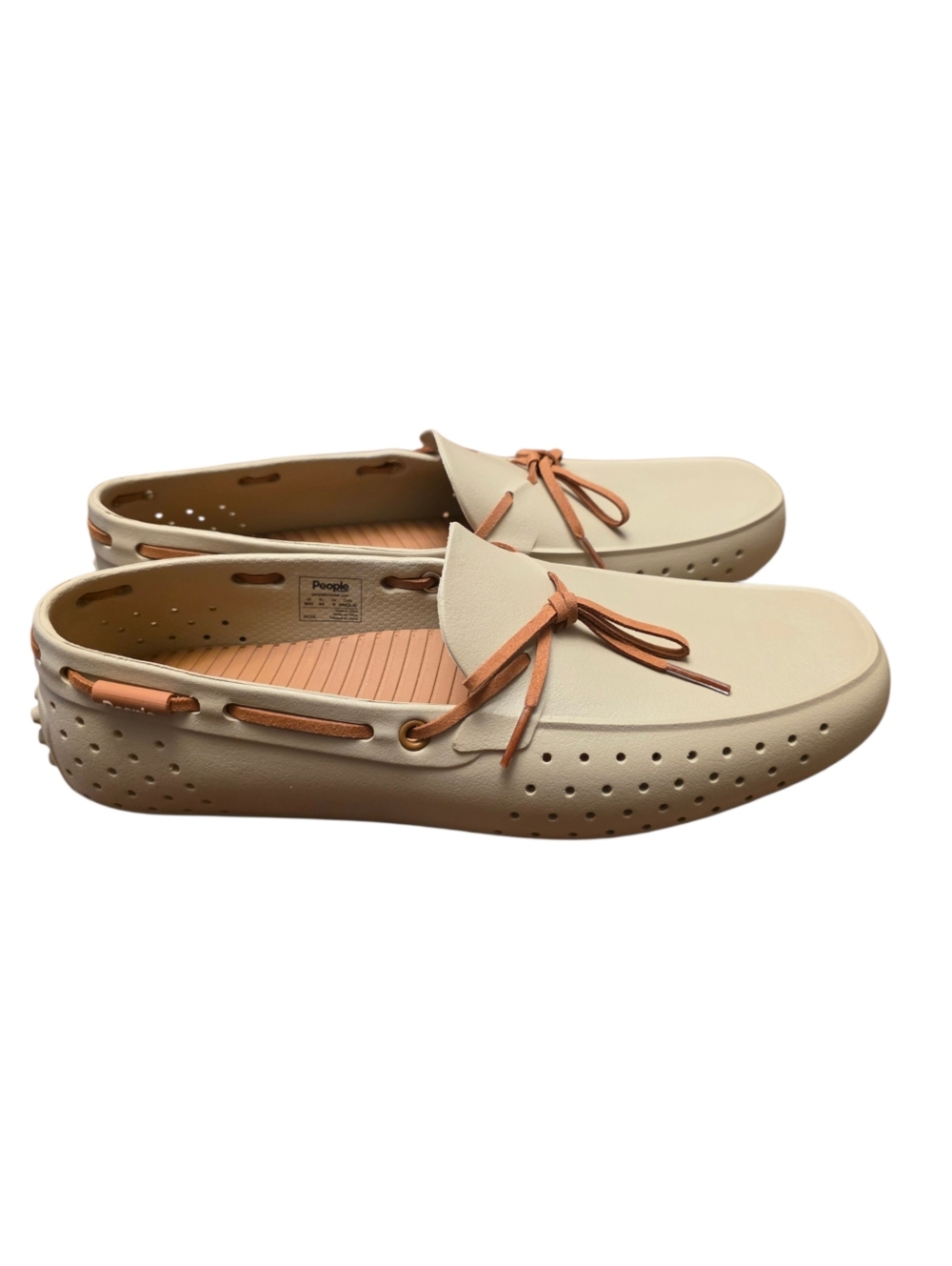 People Men's Senna Slip-On Foam Loafers with Tan Lacing - Picture 4 of 11